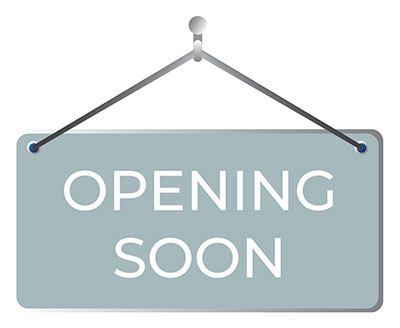 Opening Soon Sign